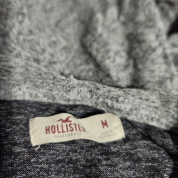Hollister Varsity Heather Gray Hoodie Ladies Size M - Picture 2 of 4